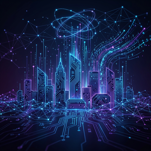 テクノロジーネットワークのビジュアル